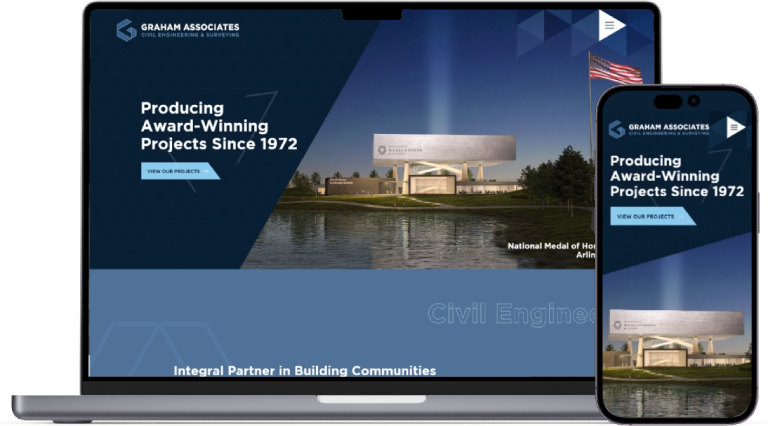Graham Associates Civil Engineering & Surveying website preview