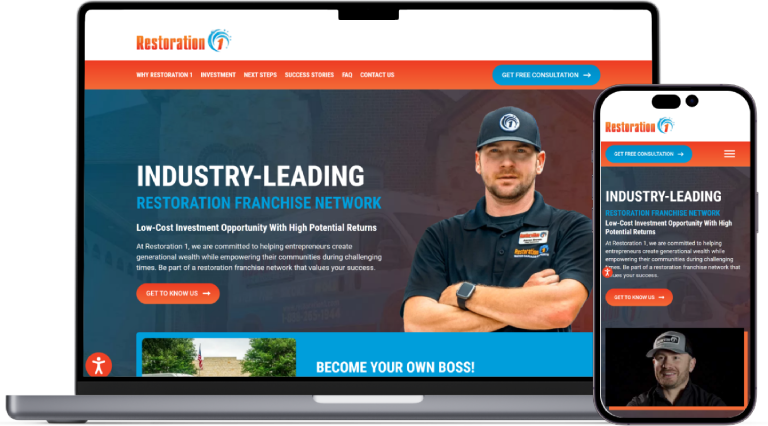 Restoration 1 Franchise website preview