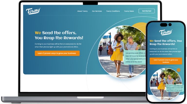 Towny website preview